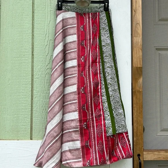 Reversible Flowy Gypsy Maxi Skirt, OS - Picture 9 of 12